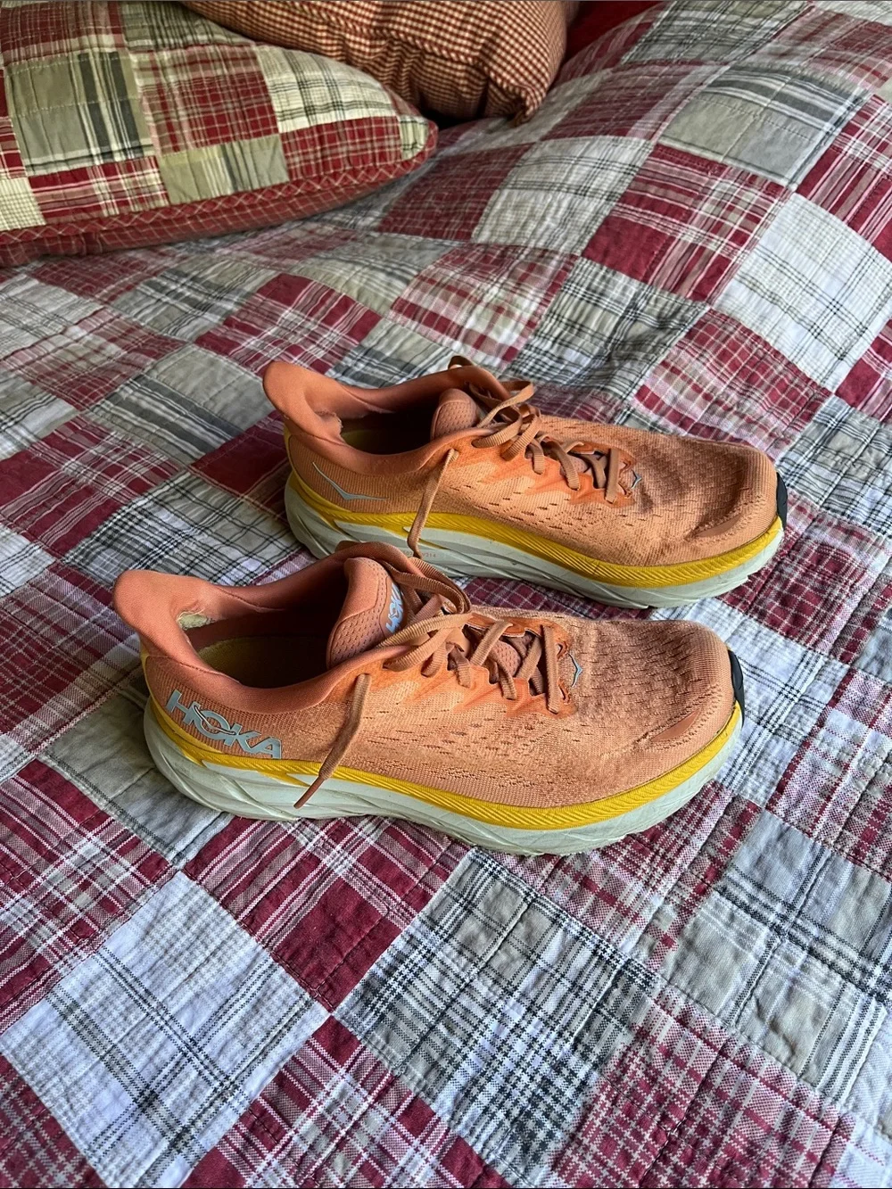 Hoka Orange and Yellow Women's Running Shoes
